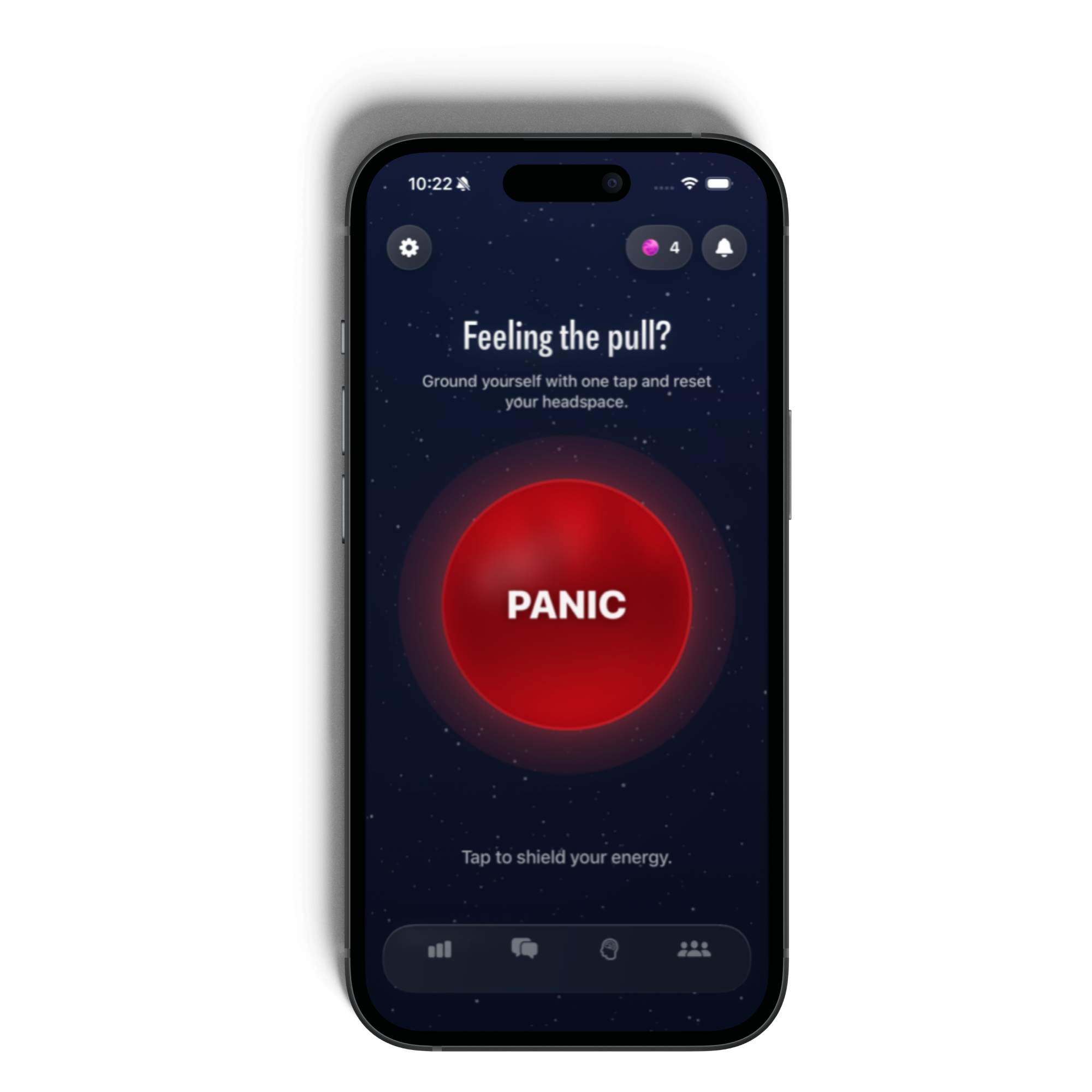 Ura — Feeling the pull? Tap the panic button.